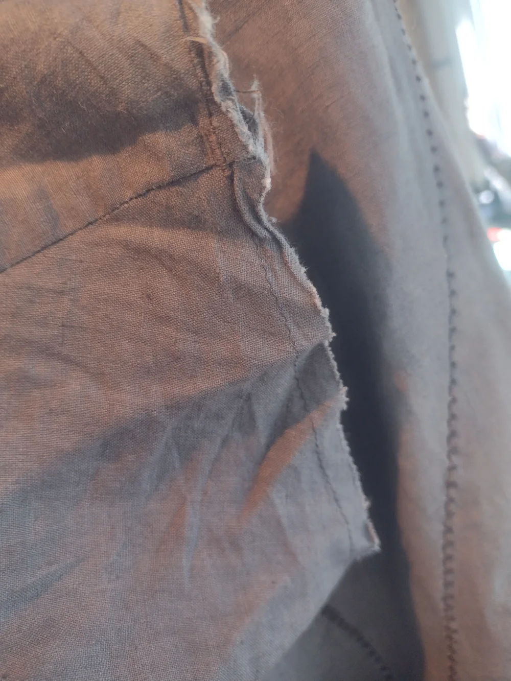 Men's Casual Linen-Blend Pants in Brown